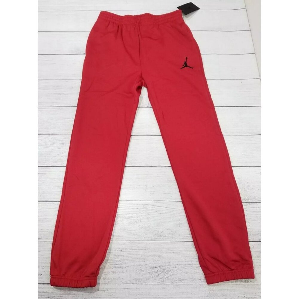 Jordan Dri-Fit Jogger Pants Boys Size Large - Gym Red  Waist is ~ 13" across lay